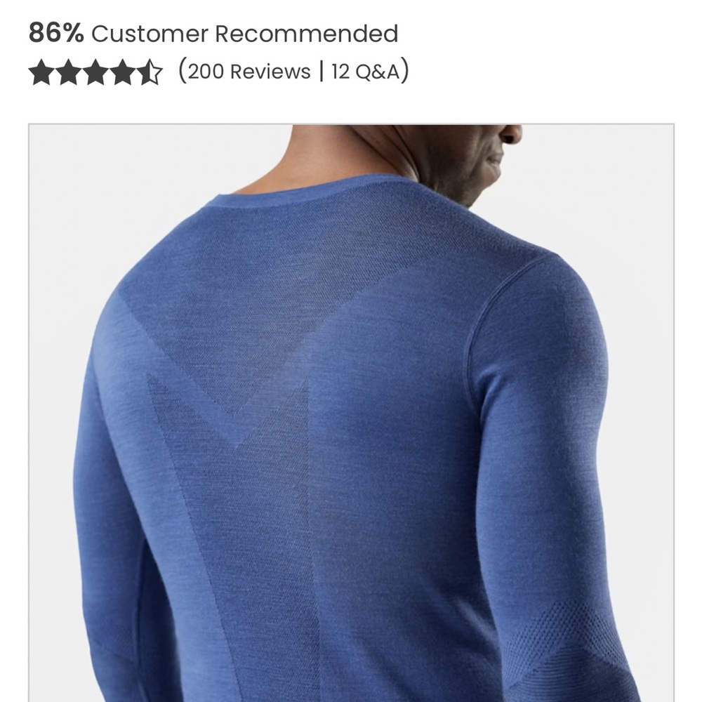 Smartwool (merino wool) intraknit thermal base-layer, size large.